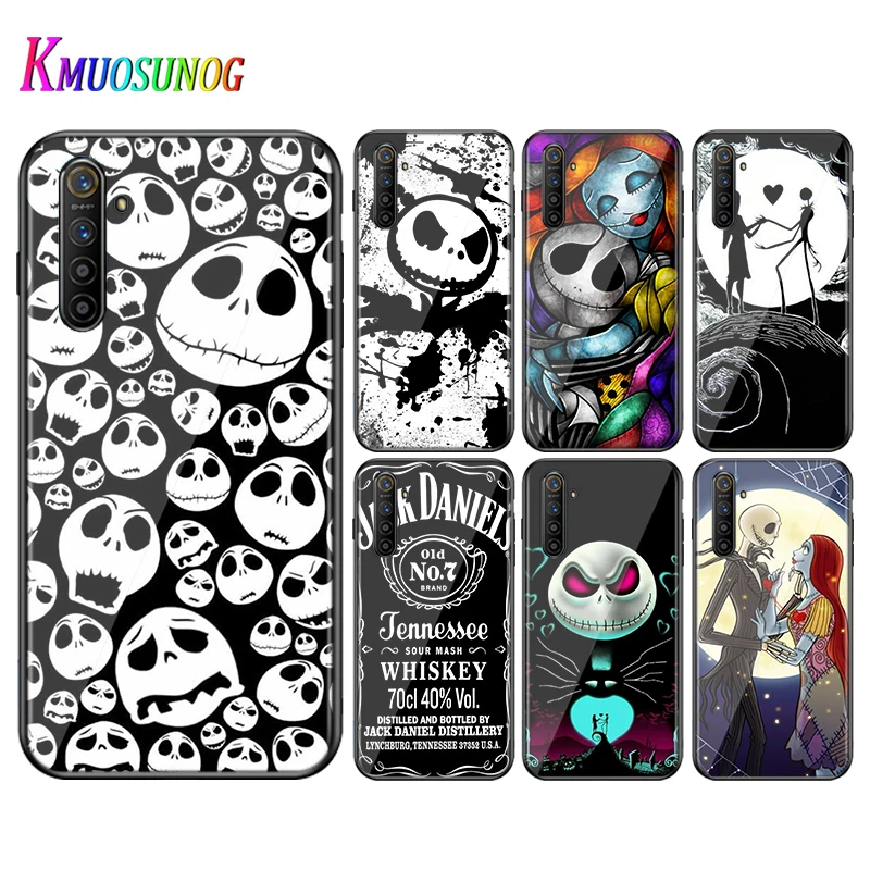 

For OPPO A5 A9 2020 F7 Phone Cover Shell Nightmare Christmas Jack for OPPO Reno 2 Z 2Z 2F 3 4 Pro 5G Bright Black Phone Case