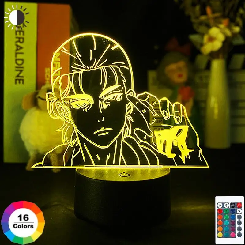 

Аниме ночник атака на фигурка Титан 3D светодиодный ночник акриловый Настольный светильник для ребенка домашний декор для спальни Рождеств...