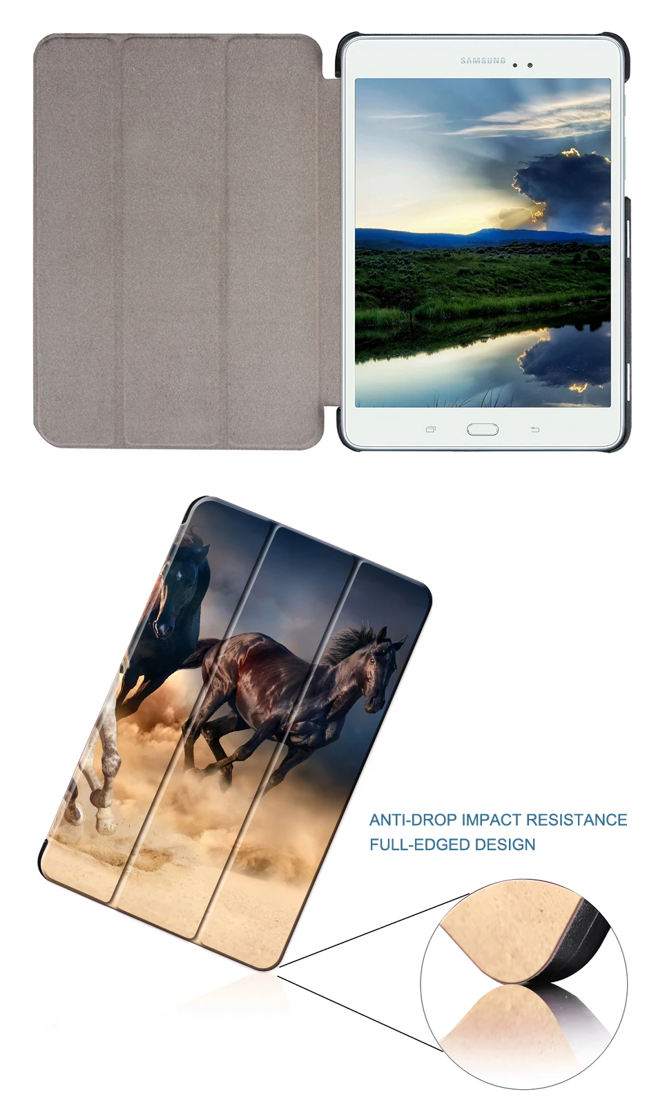 MTT Тонкий чехол из полиуретановой кожи для планшета для samsung Galaxy Tab S2 S 2 8,0 Магнитный Флип-Стенд защитный чехол Funda T715 T710 T715C T713