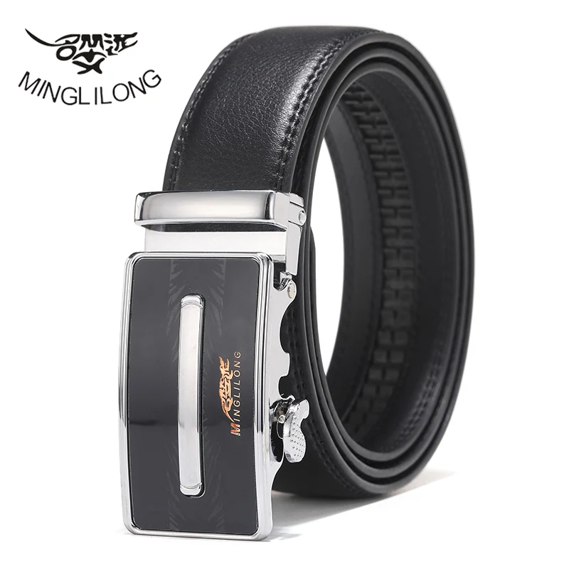 Мужской кожаный ремень MINGLILONG из натуральной кожи gg мужские Сменные ремни