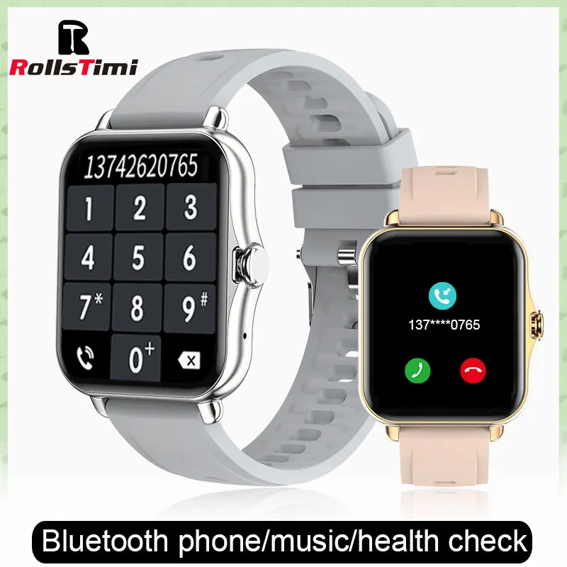 

Rollstimi 2021 Smart Watch Men Lady Heart Rate Blood Pressure Monitor Fitness Tracker Watch Smart wristband for Android and IOS