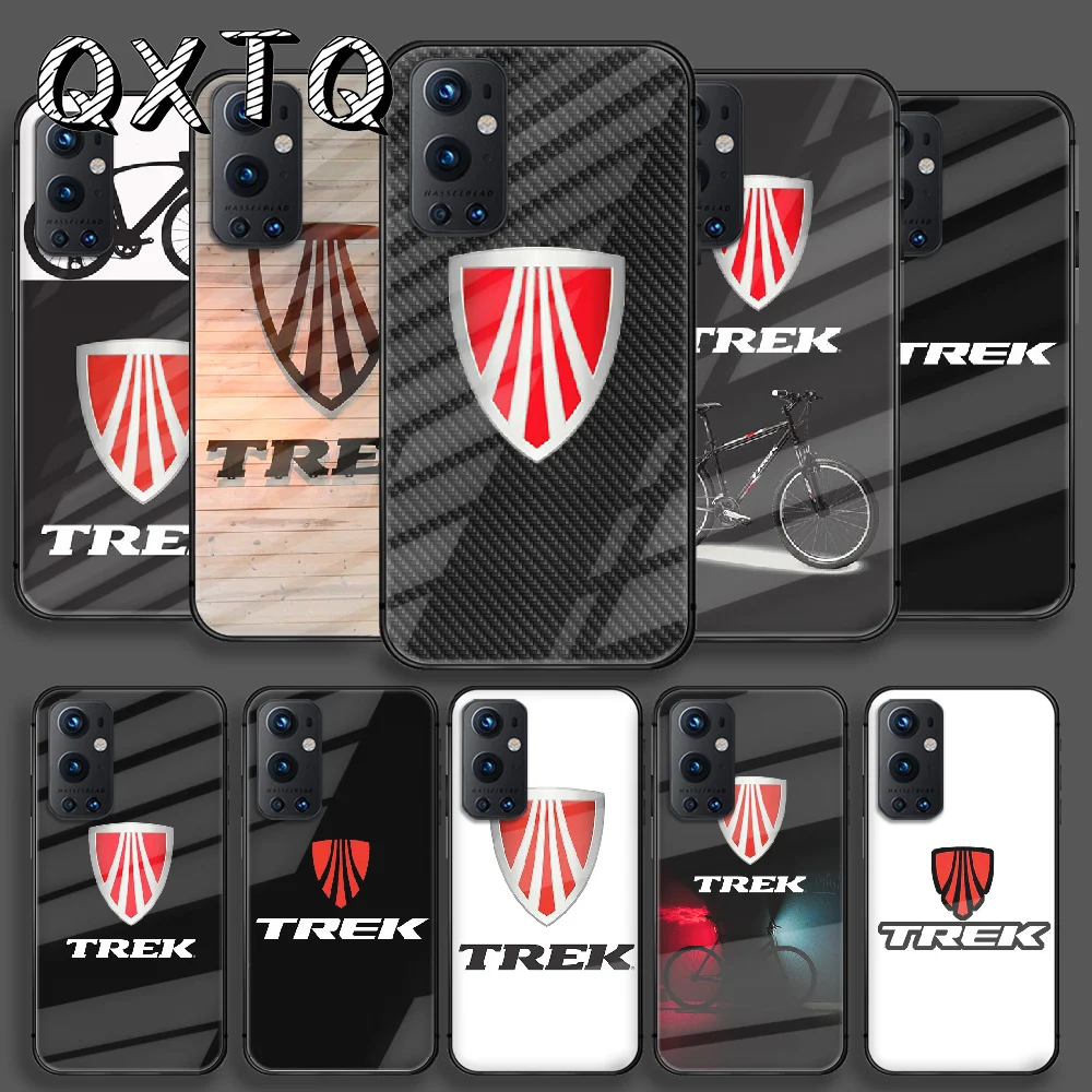 

Bicycle Trek Brand Tempered Glass Smart Phone Case For Oneplus Oppo Realme 5 6 7 8 9 T Find x3 Pro Nord Gt Cover Cell Phone case