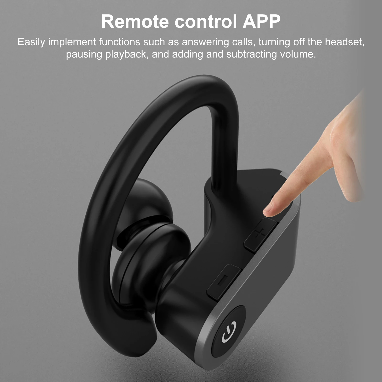 Беспроводные наушники TWS Bluetooth 5 0 спортивные 6D крючком для iphone xiaomi | Электроника