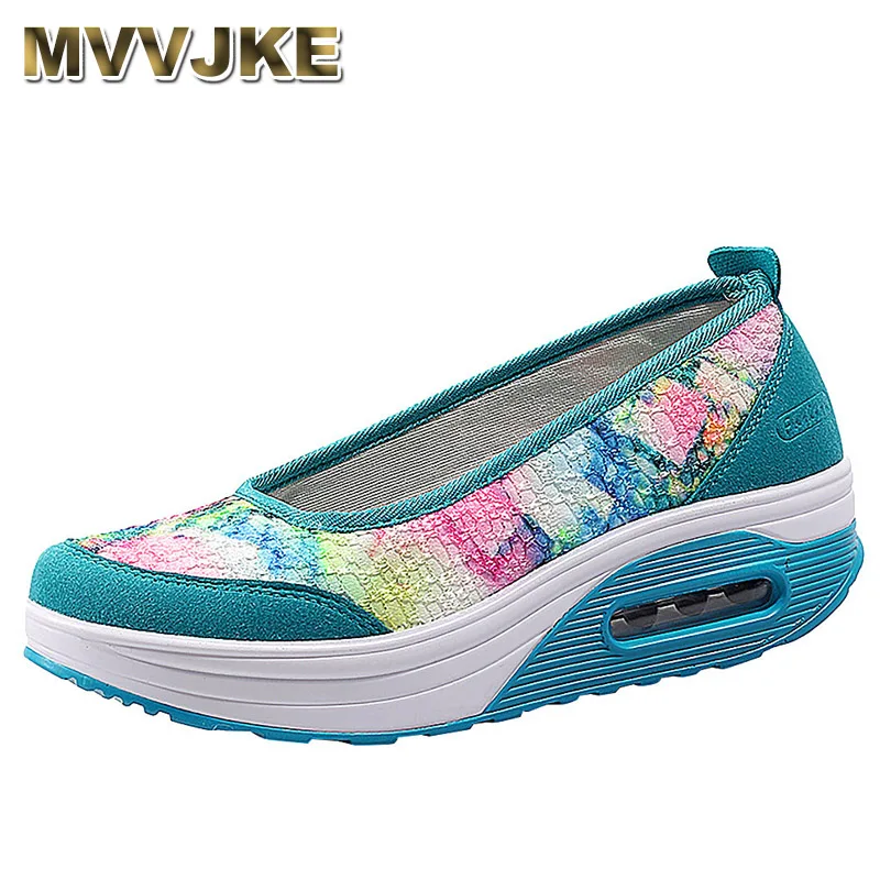

MVVJKE Embroider women lazy shoes shallow platform non-slip moccasins women shoes summer breathable lazy sneakers Zapatillas