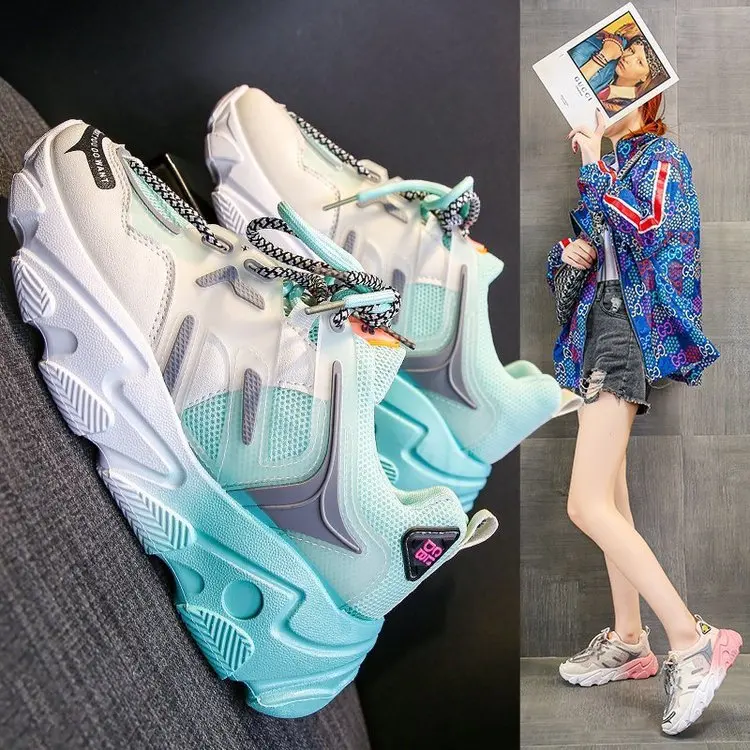 

Женская Вулканизированная обувь, сетчатая дышащая повседневная обувь для женщин, новинка 2020, универсальная дышащая спортивная обувь, женск...