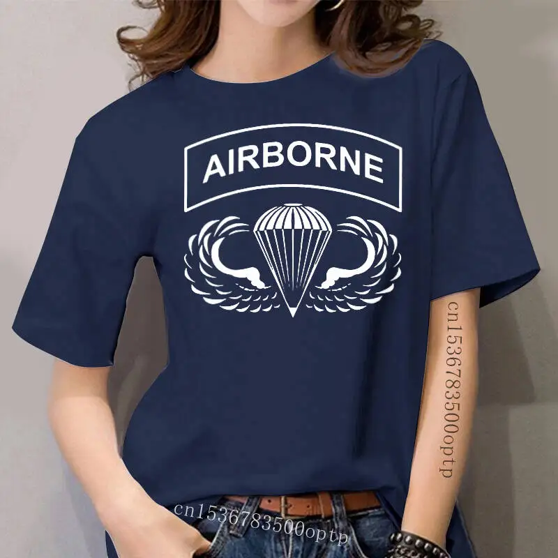 

Hot sale women t shirt Airborne T-Shirt - 2 Sided Tee - 82nd 101st Paratrooper - 0027-2(1) women tshirt women t-shirt