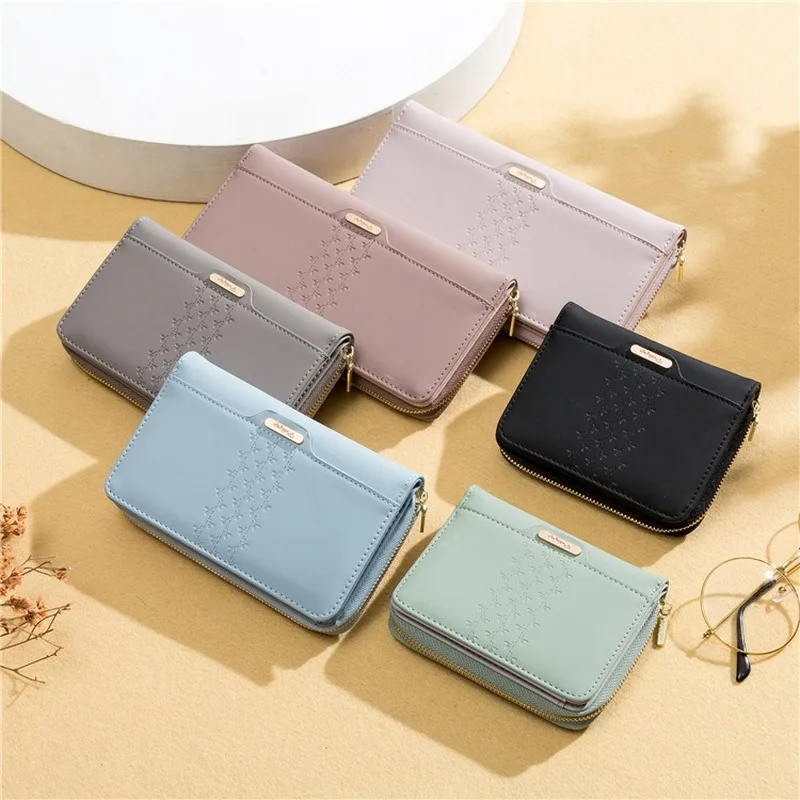 Роскошный брендовый женский дизайнерский кошелек короткий бумажник из