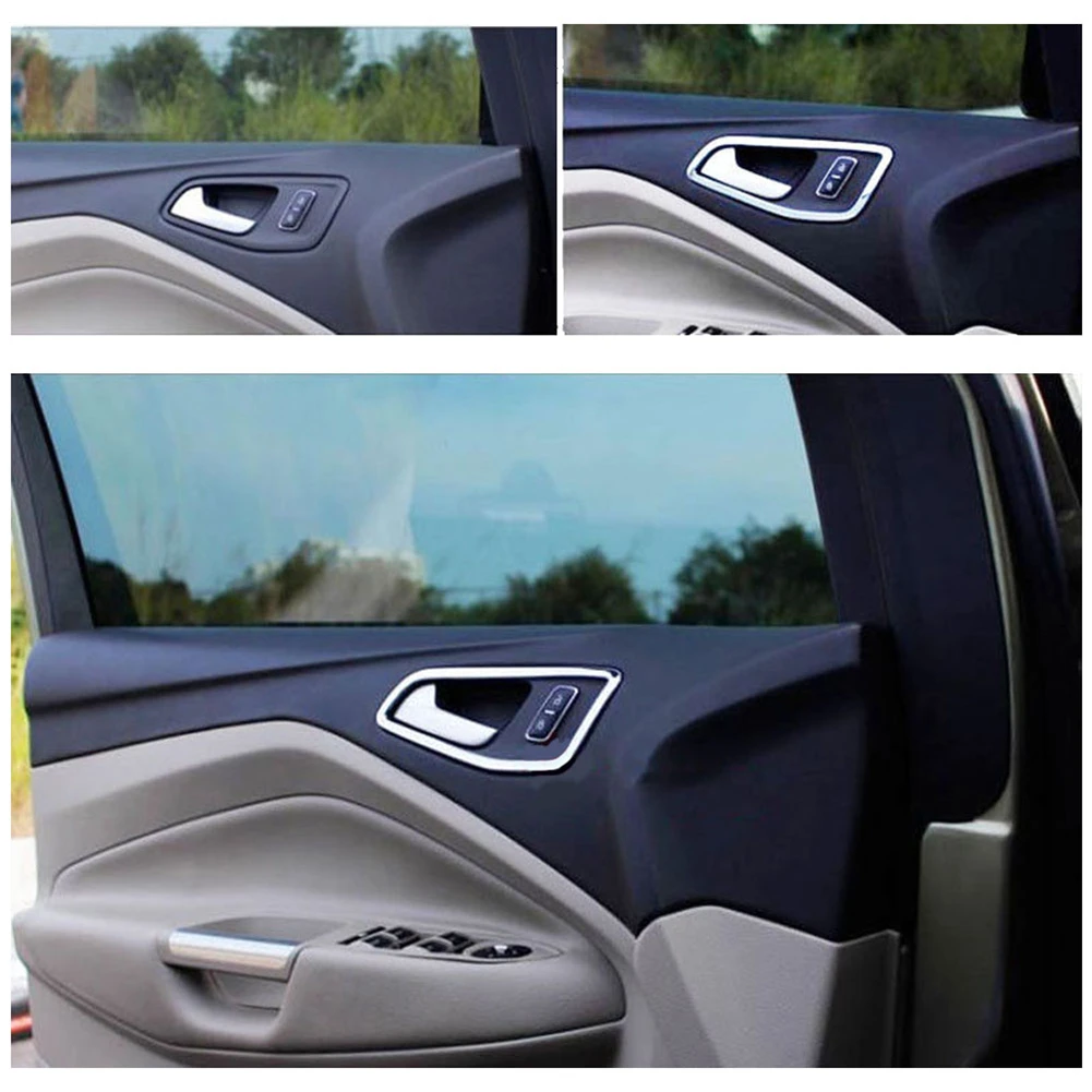Для Ford Escape Kuga 2013 2014 2015 2016 2017 2018 внутренняя дверная ручка чаша крышка отделка рамка