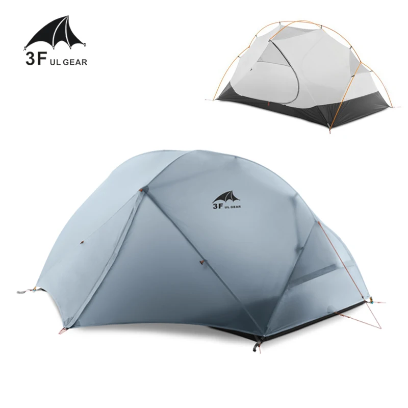 Online 3F UL GETRIEBE Zelt 15D Silikon 2 Person Ultraleicht Reise Zelt Doppel Schicht Outdoor Wandern 3-4 Saison Camping Zelt Mit Kostenloser Matte