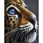 GATYZTORY 60x75 см рамка Краски ing Раскраска по номерам для взрослых с леопардовым принтом Животные акриловые Краски на холсте Раскраска по номерам для дома