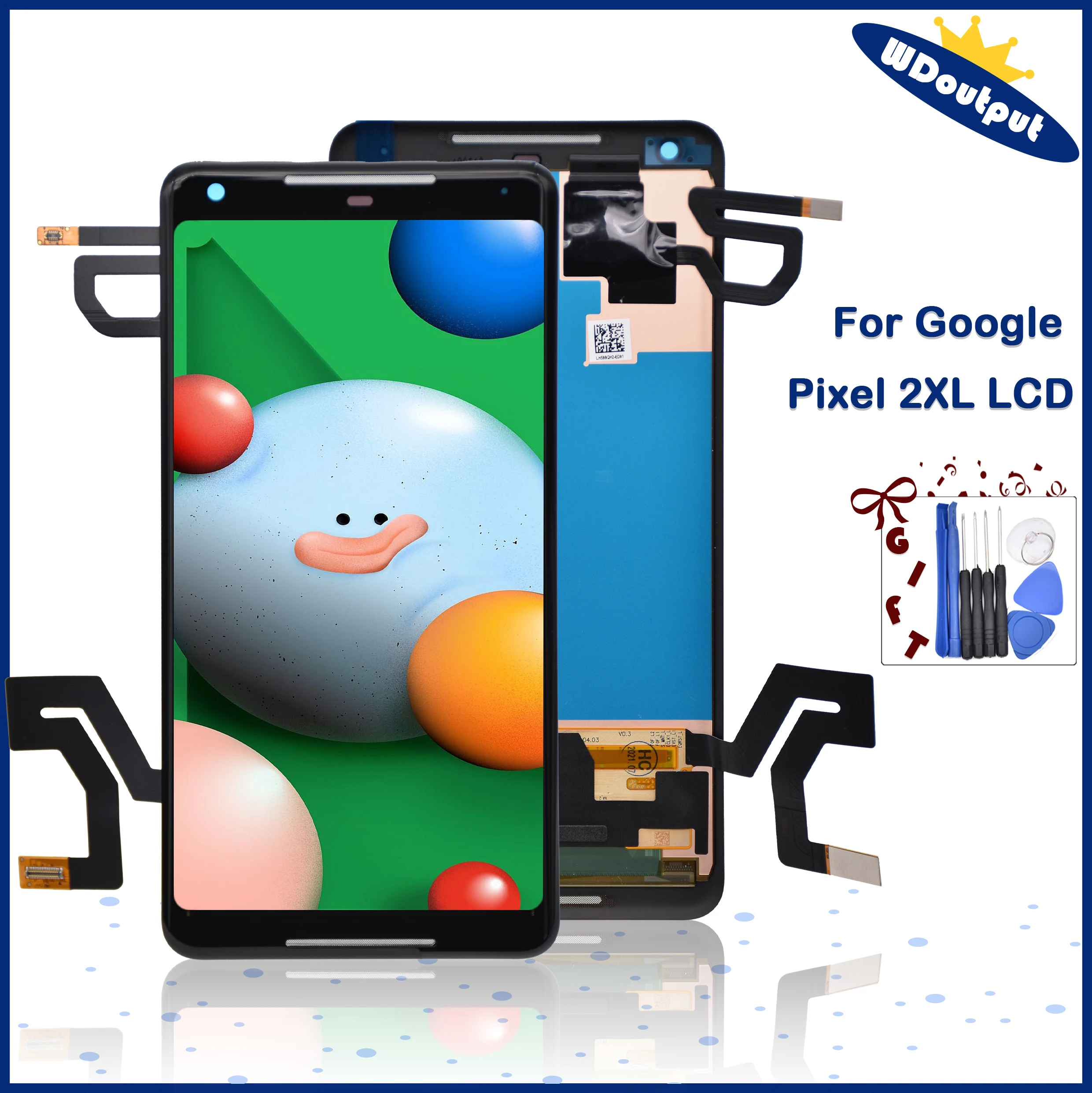 6.0"Original Amoled For Google Pixel 2 XL LCD Display Touch Screen for Google Pixel 2XL Digitizer Assembly Replacement Parts