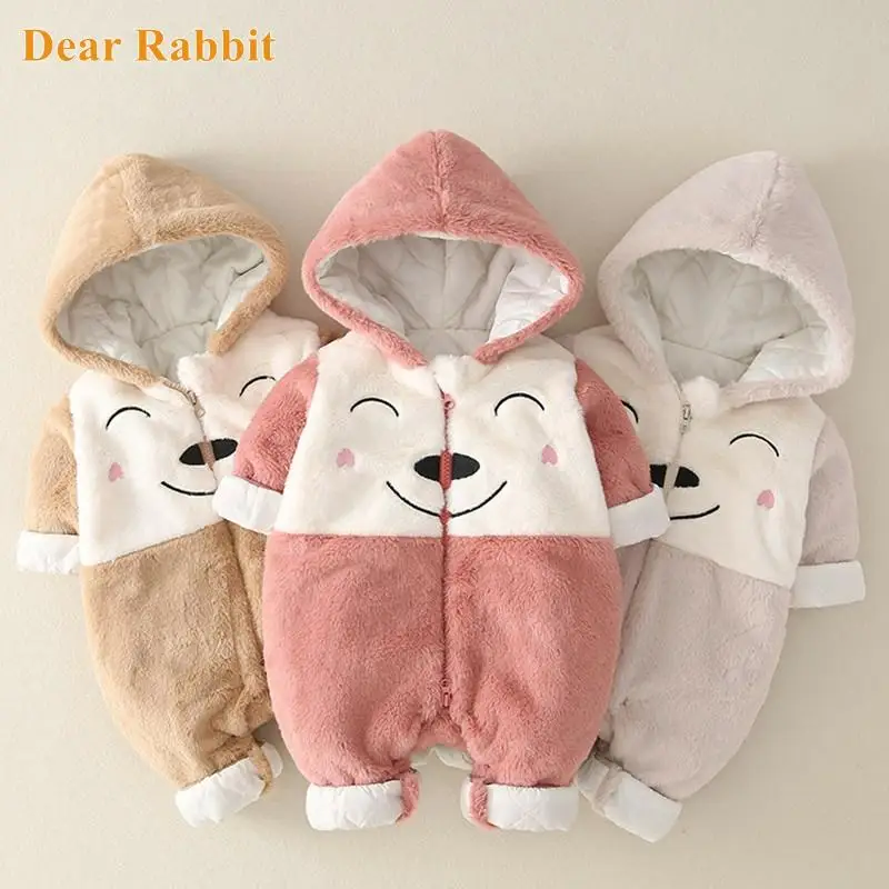 

Baby Winter Snowsuit Thick Boy Jumpsuit Newborn Romper Girl Overalls Toddler Coat outerwear kids clothes hooded infant jacket