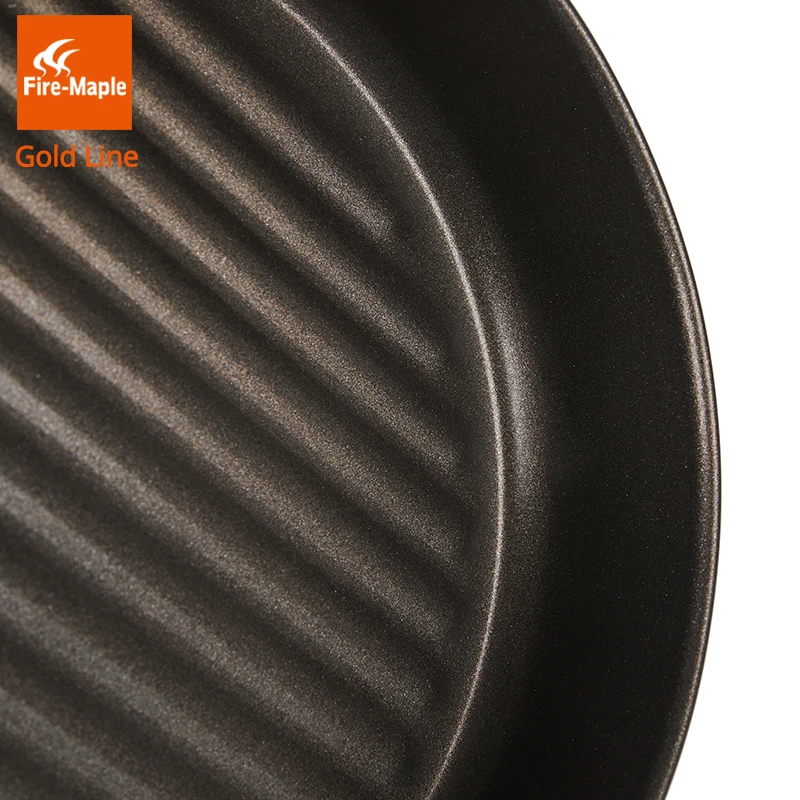 Fire Maple Gold Line Non-stick Frying Pan Outdoor Camping Hiking Skillet with Non Stick Coating Fryan 0.9L 210G