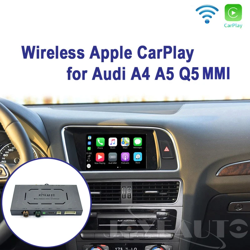 Joyeauto WI-FI Беспроводной Apple Carplay для Audi A1 A3 A4 A5 A6 A7 A8 Q3 Q5 Q7 C6 MMI 3g RMC 2010- iOS Android зеркальное авто