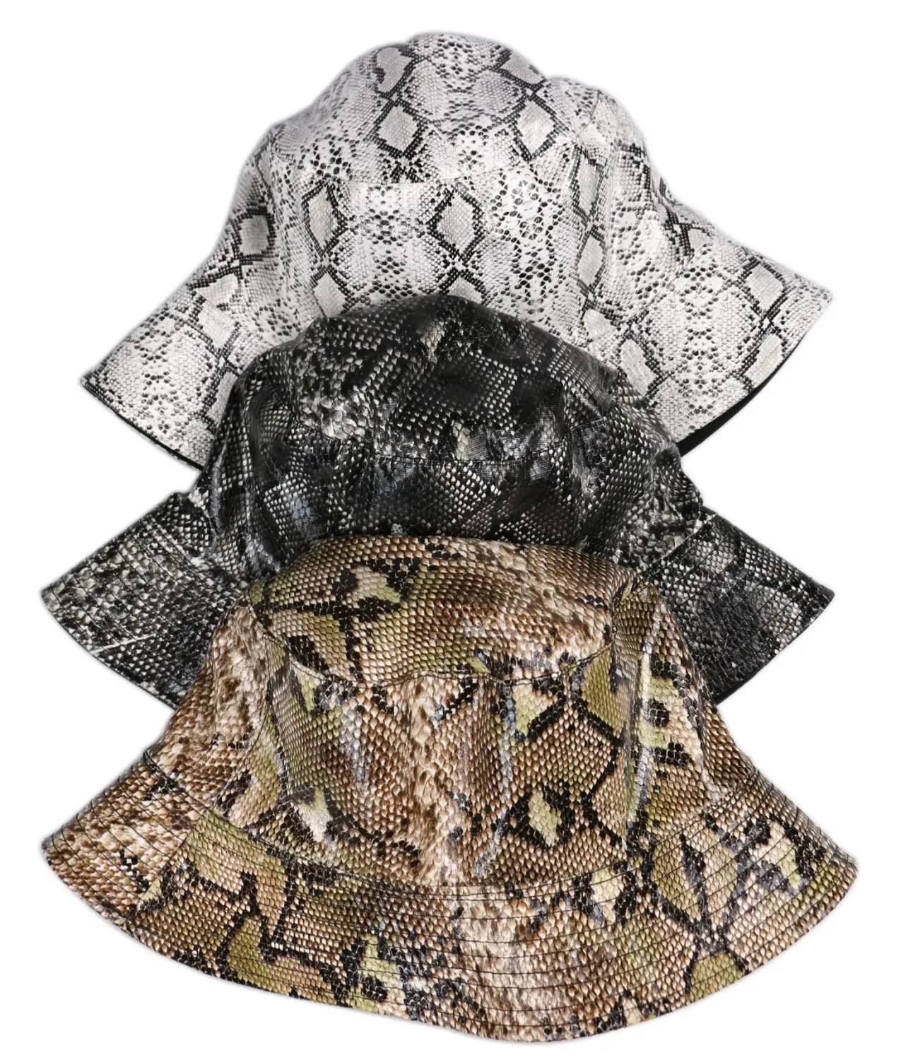 FOXMOTHER Новая мода Casquette змеиный принт кожаные шляпы с полями женские ботинки в