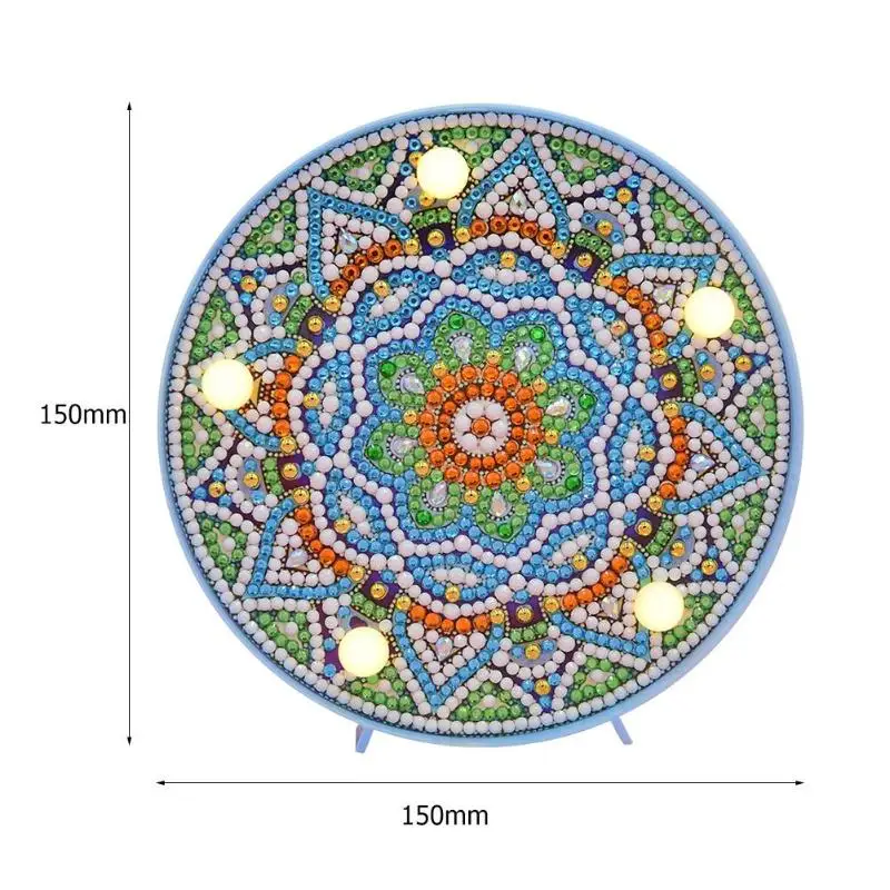 

HeeBenor LED Diamond Lamp Yellow Tree Style DIY Luminous Night Light Home Ornament Mosaic Painting Bedroom Decoration Gifts