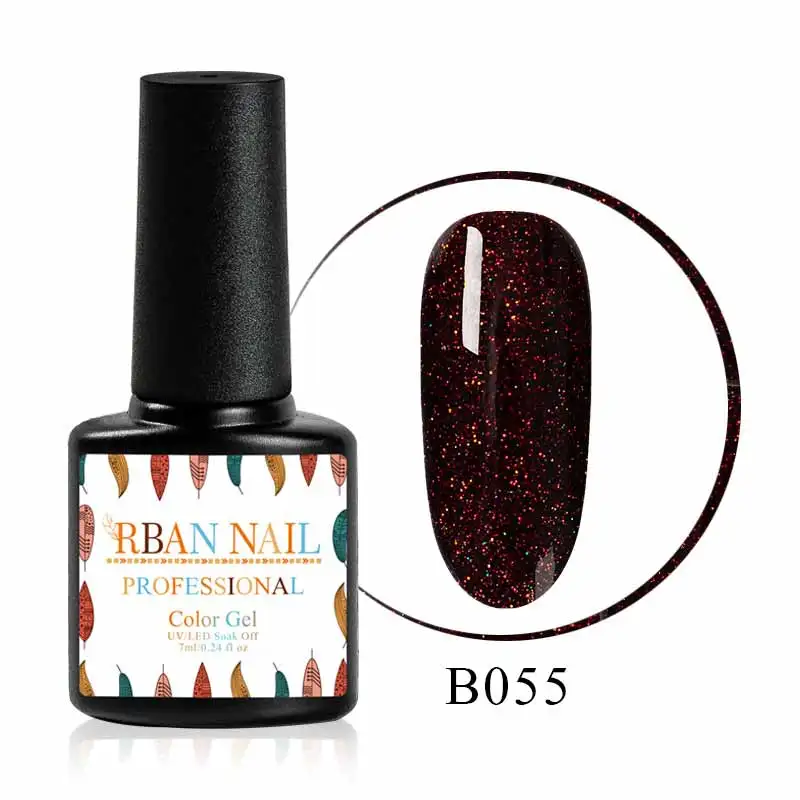 RBAN NAIL 7 мл УФ-гель для ногтей золотой блеск ногтей Laquer голографическая блестящая гель лак замачиваемый лак для творчества маникюрное украшение - Цвет: M30187
