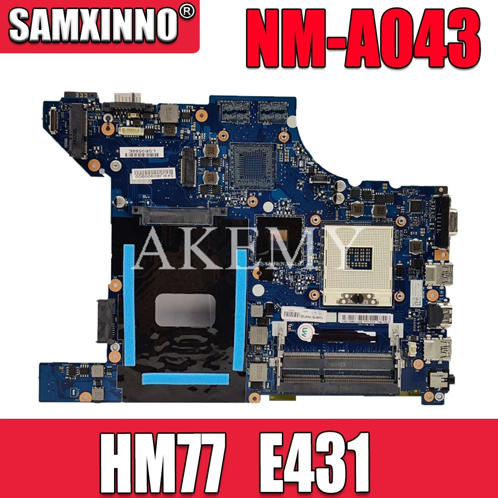 

NM-A043 Laptop motherboard For Lenovo ThinkPad Edge E431 original mainboard GM