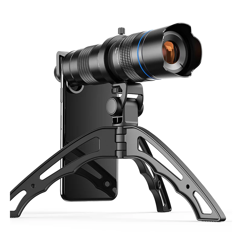 

APEXEL HD Metal 20-40X Zoom Telescope Telephoto Lens Monocular Phone Camera Lens + Mini Tripod