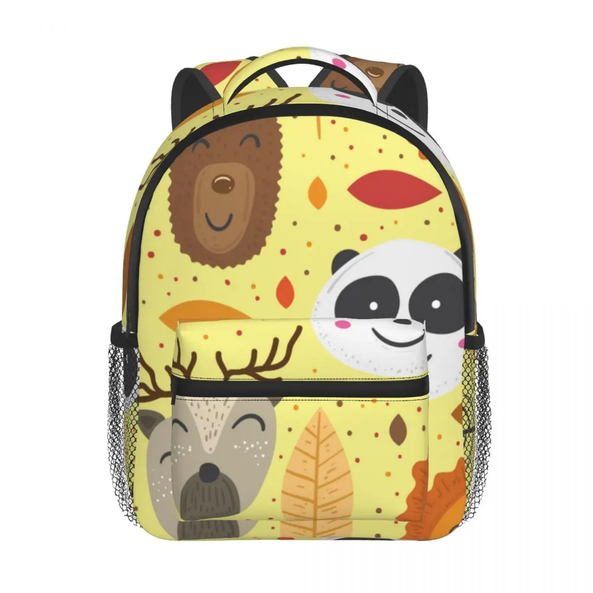 Colorful Smiling Animals Baby Backpack Kindergarten Schoolbag Kids Children School Bag