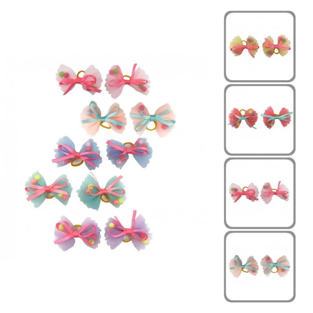

Pet Grooming Elastic Fashion Pet Puppy Bowknot Hair Band Pet Accessories