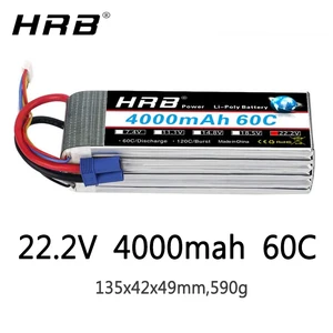 Аккумулятор HRB 22,2 V 4000mah Lipo 6S XT60 Deans T XT90 EC5 TRX для мультикоптера, квадрокоптера, гоночного самолета, багги, легковых автомобилей, грузовиков, радиоуправляемых деталей