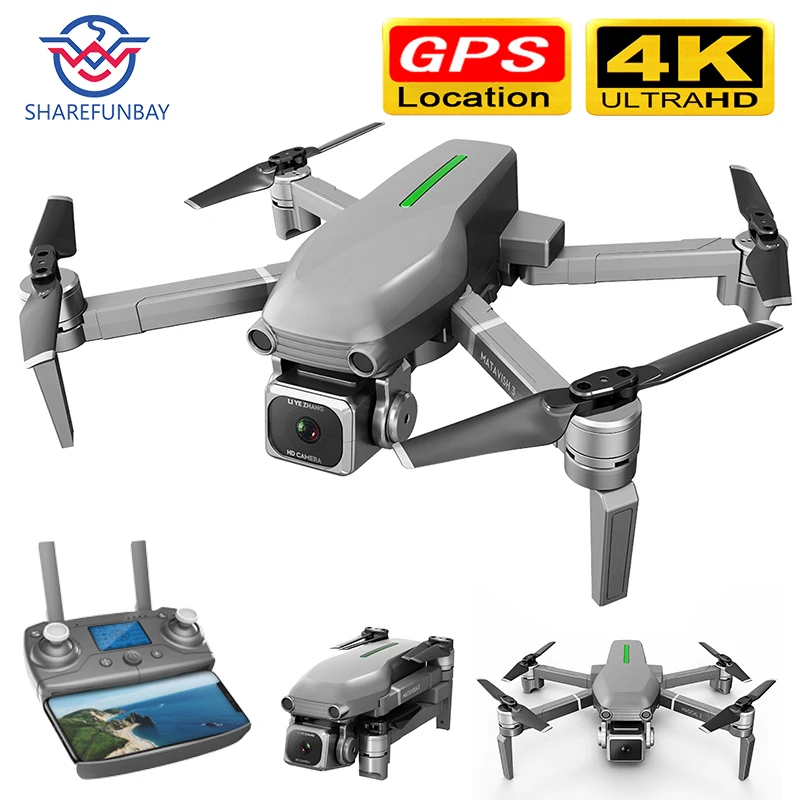 Дрон gps HD 4k камера 1080P 5G wifi бесщеточный мотор Контроль расстояния 1000 м полёт 25