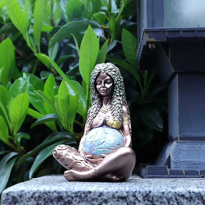 

Mother Earth Statue Body Art Decor Statue Earth Figurine Mother Goddess Statue Gift For Mother's Day Sculpture Craft Decoration