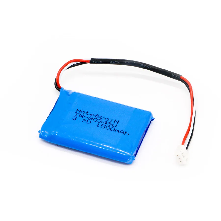 Перезаряжаемый литий-полимерный литиевый аккумулятор 3 7 в 803450 1500 мА · ч для