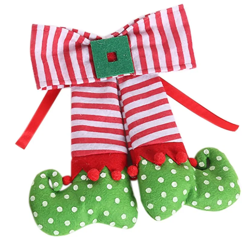 Елочные ботинки с бантом декоративные носки подвеской украшение для отеля|Носки