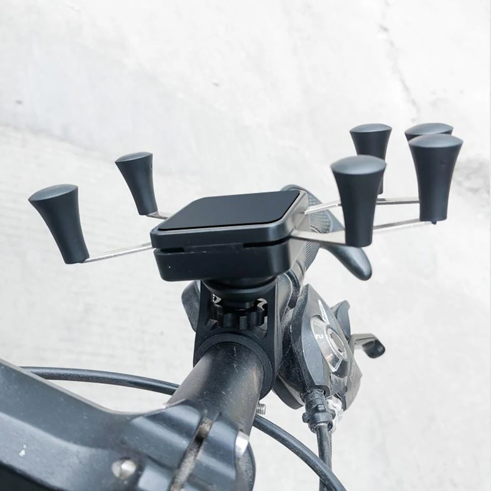 

Bicycle Mobile Phone Holder, Six Claws Engineering Plastics Adjustable Angle Universal Tool
