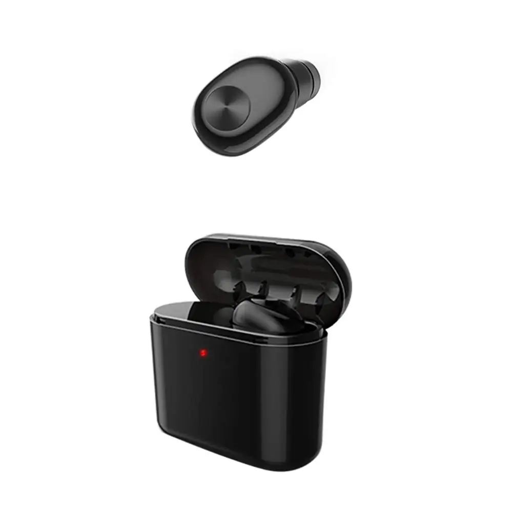 

Wireless Bluetooth4.2 Headphones Mini High-sensitivity Microphone Earphone In-ear Stereo Music Headset With Charging Compartment