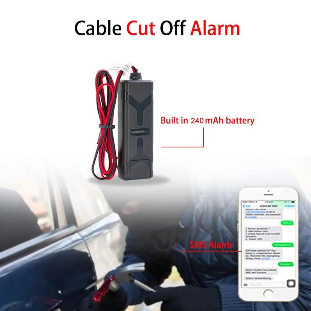 T1124 автомобильный трекер локатор в реальном времени Gps Gsm Gprs Sms для мотоцикла
