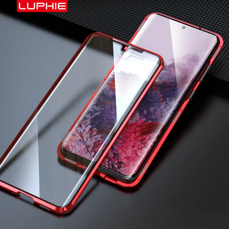 Чехол Luphie 360 с полным покрытием для Samsung Galaxy S20 Plus ультра 9H закаленное стекло