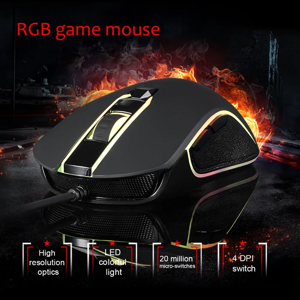 Motospeed CK888 механическая клавиатура с RGB подсветкой светодиодсветодиодный USB