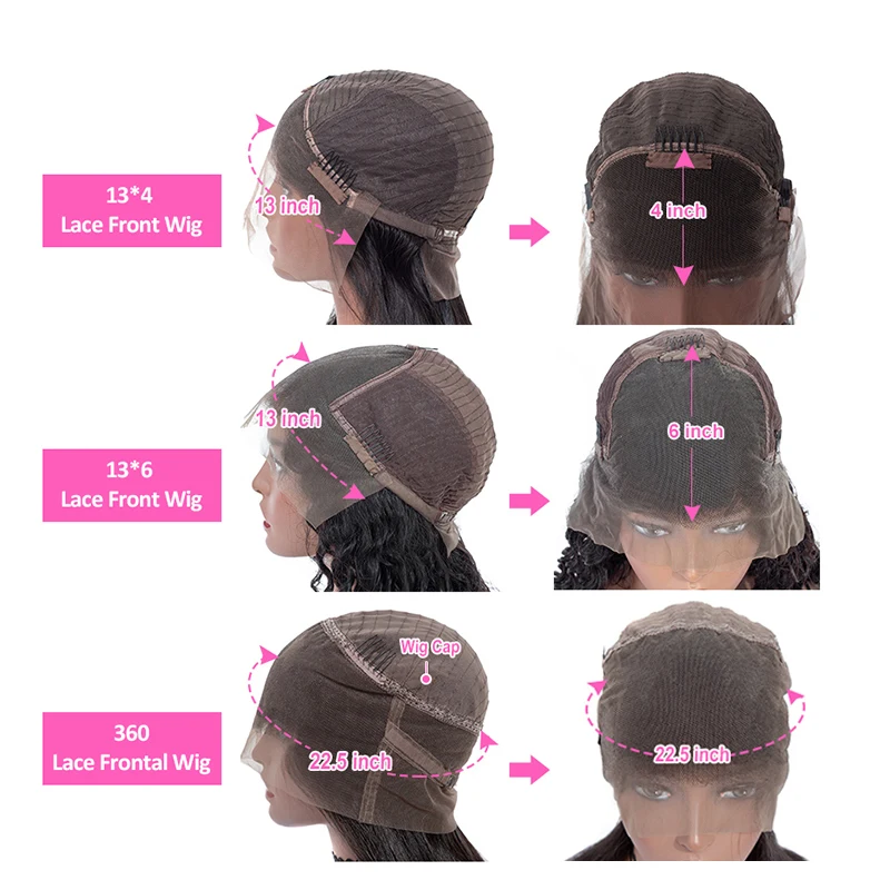 Jual Rambut Manusia Keriting Ikal Mongolia Wig Rambut Depan Renda Keriting Remy Jerry Keriting 13X4 360 Wig Rambut Manusia Renda Depan Untuk Wanita Kulit Hitam