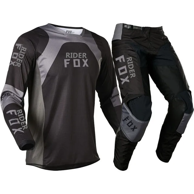 

2022 Motocross Flexair Rider Fox 180 360 Gear Set Jersey Pants Moto Cross Mountain Bicycle Offroad Kits Suit Mens vg