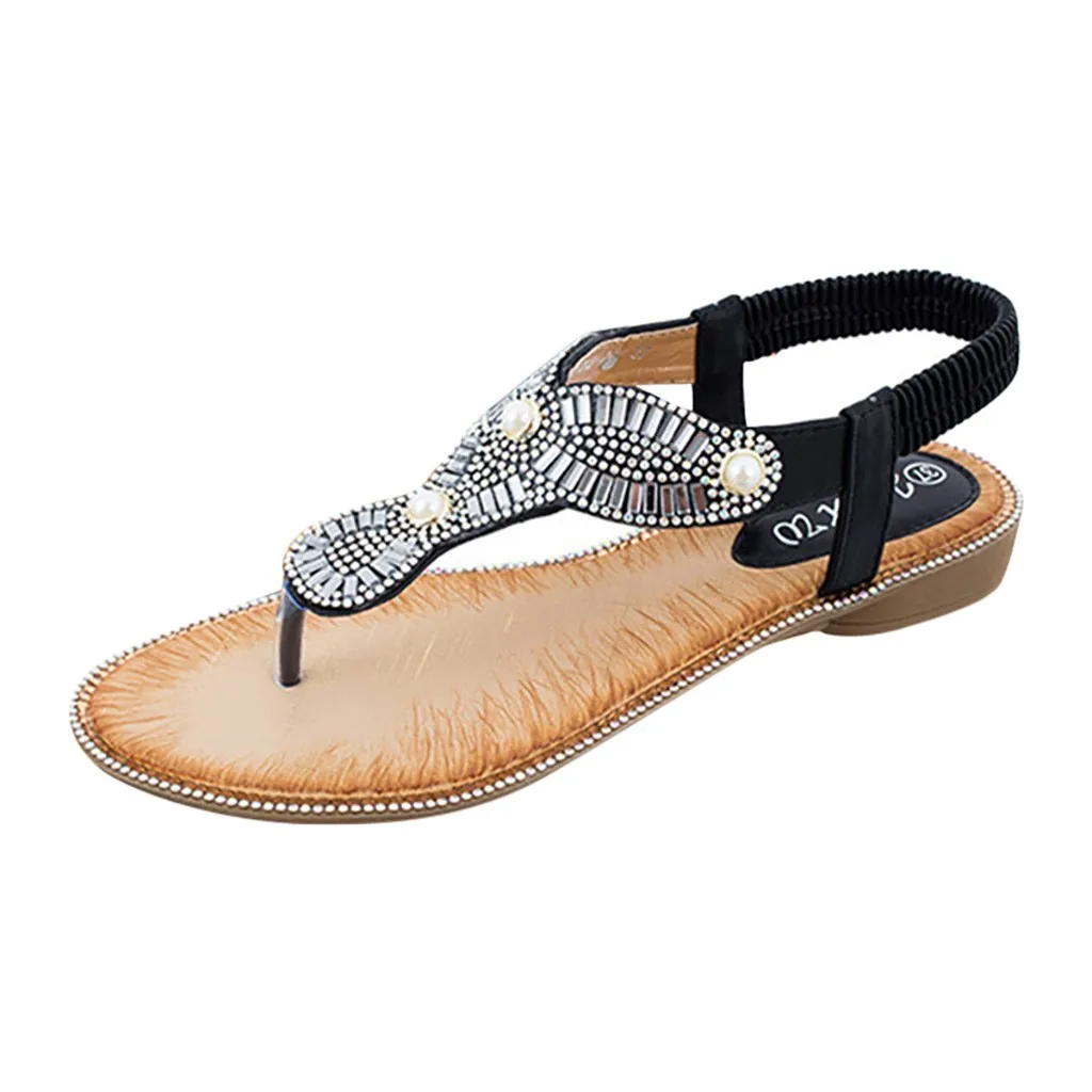

2020 Women Sandals Bohemia Style Summer Shoes For Women Flat Sandals Beach Shoes Flip Flops Plus Size Chaussures Femme Drop 12