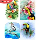 HUACAN картина по номеру Птица Животные наборы для взрослых ручная роспись DIY раскраска по номеру цветок украшение дома Рождественский подарок