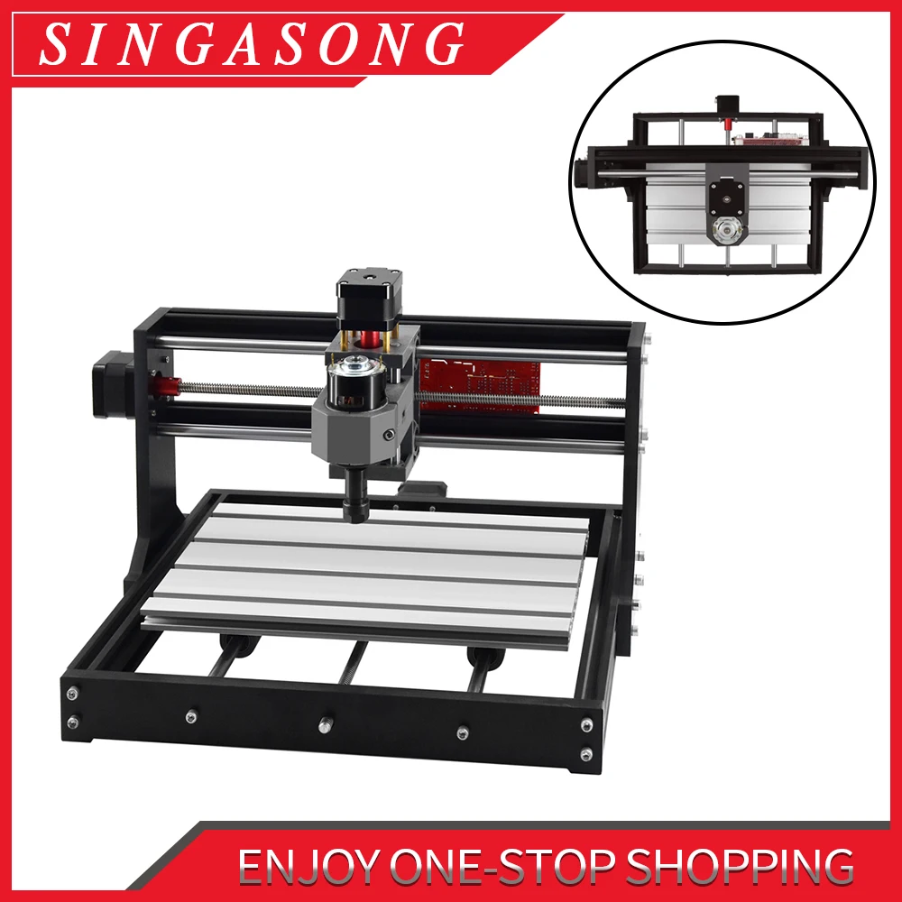 

3018 PRO CNC Engraving Machine 3Axis PCB PVC Milling Machine Wood CNC Router GRBLmini Hobby DIY Engraver cnc3018pro