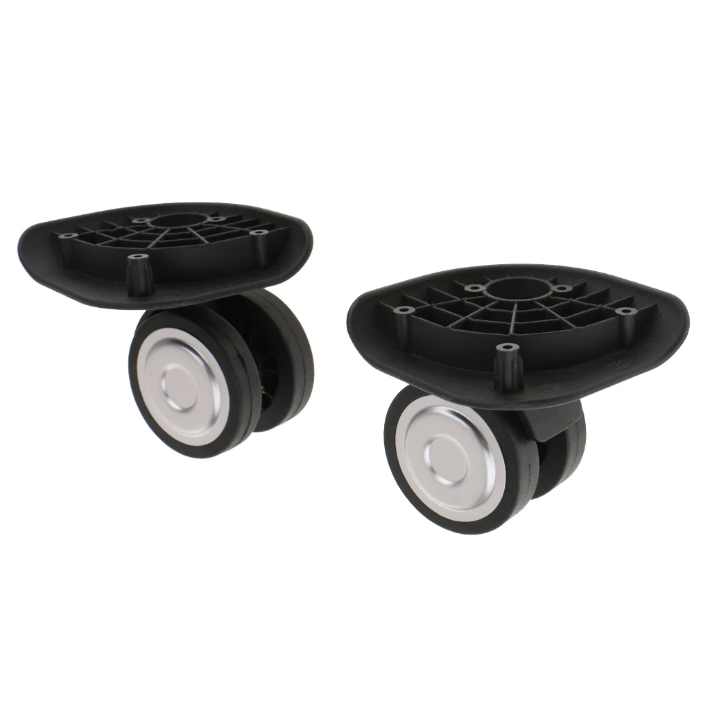 Пластиковые левые и правые чемоданы для багажа 2 упаковки колеса поворотные