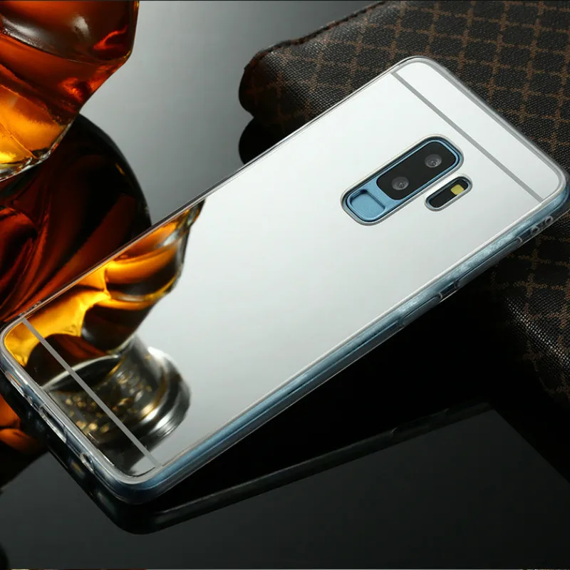 Зеркальный чехол для телефона samsung Galaxy A6 A8 A7 Plus 2018 S8 S9 S10 Lite Pro Note10 J7 Duo J5 J2 Prime TPU