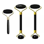 Обсидиан нефритовый ролик-массажер гуашь скребок для лица Уход за лицом уход за кожей Инструменты естественное тело задняя Красота подъема для улучшения циркуляции крови ролики