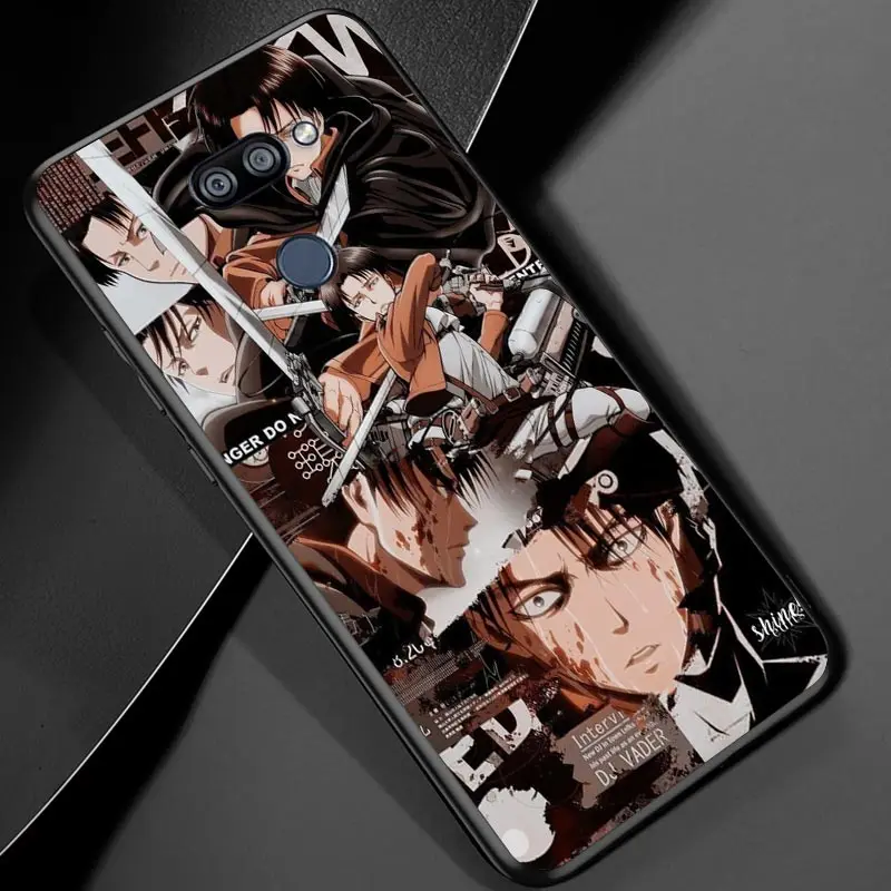 Attack On Titan Japanese Anime for LG G8 G8S G8X V30 V35 V40 V50 V60 ThinQ Q60 K40 K50 K30 K41 K51 K61 K71 K22 Black Phone Case | Мобильные