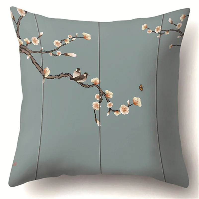 Новая яркая картина маслом цветок растение полиэстер Наволочка украшения для