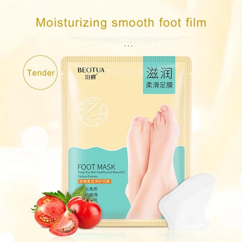 

1 Pair Feet Mask Plant Extract Remove Dead Skin Exfoliating Moisturizing Mask Foot Care MH88