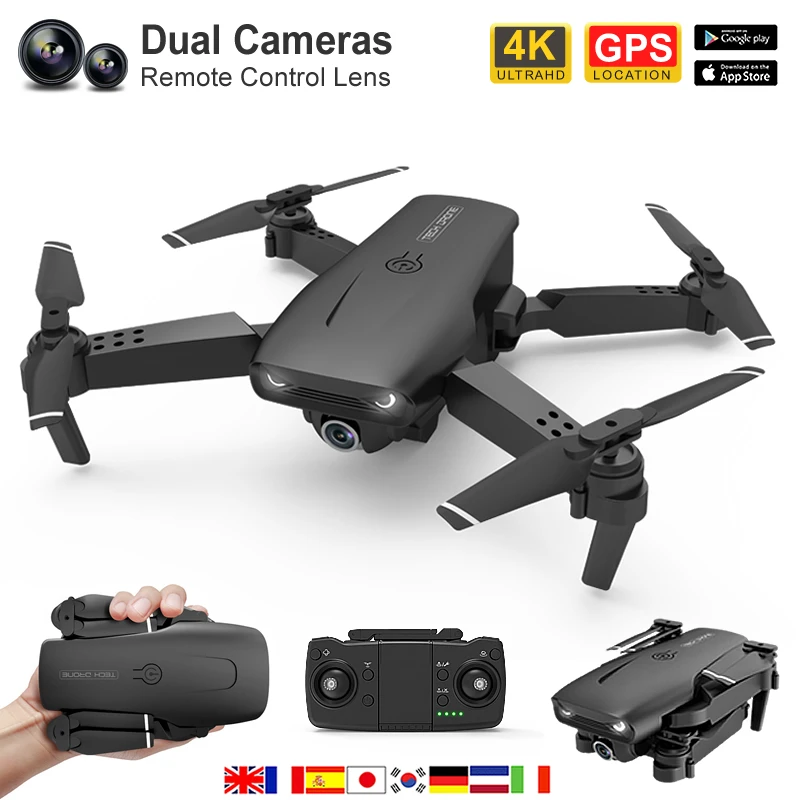 

Y535 светодиодный Ной Квадрокоптер со светодиодной подсветкой и камерой 4k, профессиональный Дрон для аэрофотосъемки с GPS, вертолет с дистанци...