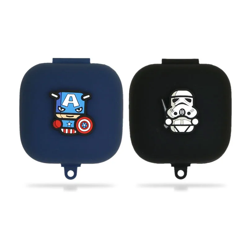 

Marvel Earphone Case Cover for Beats Powerbeats Pro Cartoon Silicone Bluetooth Wireless Headphone Protective Cover for With Hook