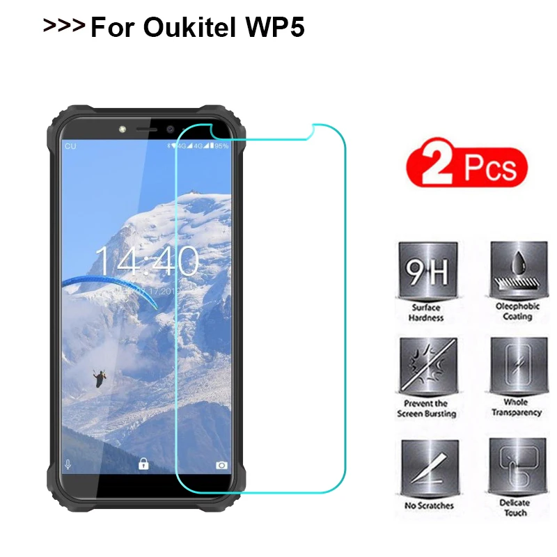Защитное стекло Oukitel C12 Pro 2 шт. закаленное для Взрывозащищенная пленка WP5