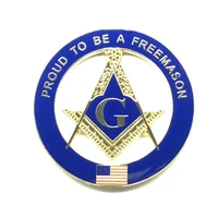 3 masonic car emblem gold proud to be a freemason us flag mason auto truck motorcycle decal sticker badge with red adhesive